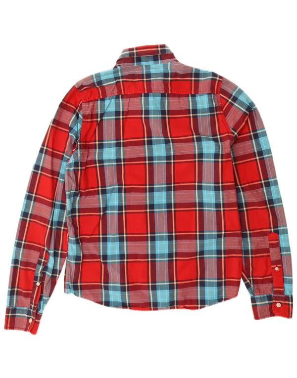 Camicia da uomo HOLLISTER in cotone a quadri rossi grandi