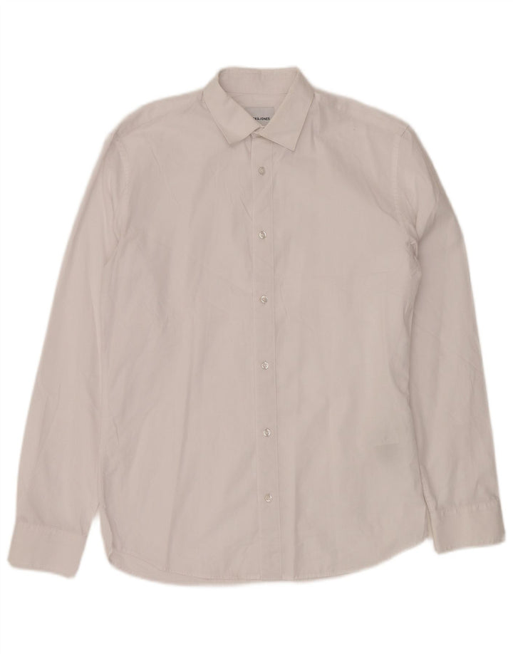 JACK & JONES Camicia da uomo piccola in cotone bianco