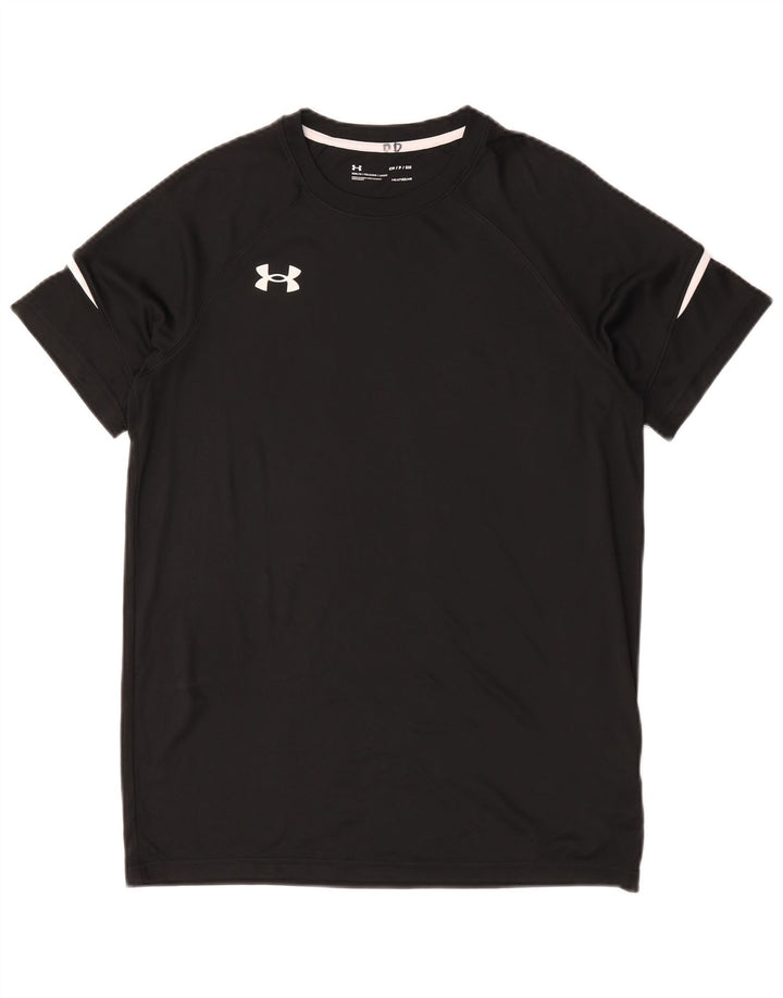 Maglietta Under Armour da uomo Heat Gear Top piccola in poliestere nero