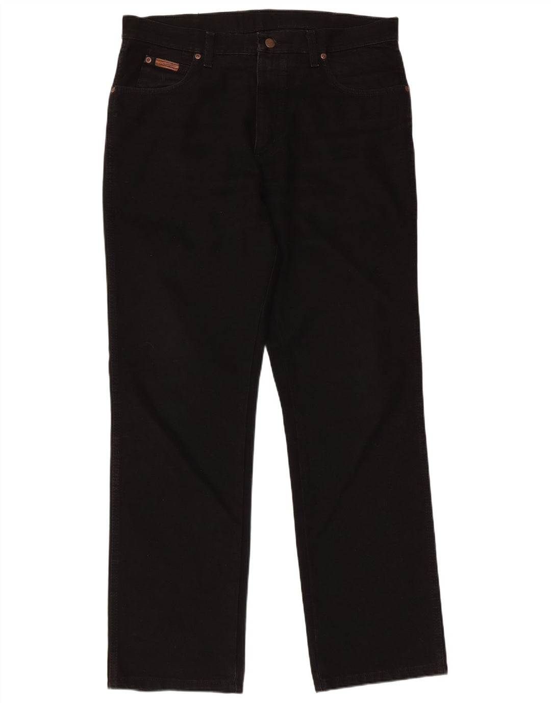 Jeans dritti da uomo Texas WRANGLER W36 L32 cotone nero