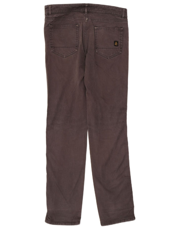 Refrigiwear Jeans Slim Uomo W32 L32 Cotone Grigio