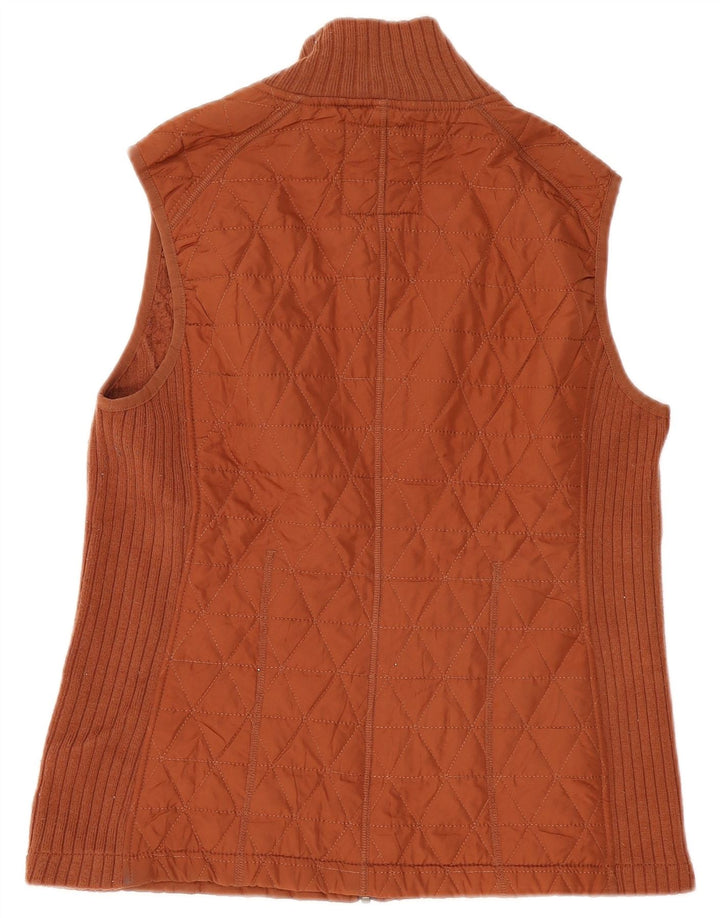 Gilet trapuntato sherpa da donna Prana UK 14 poliestere marrone medio