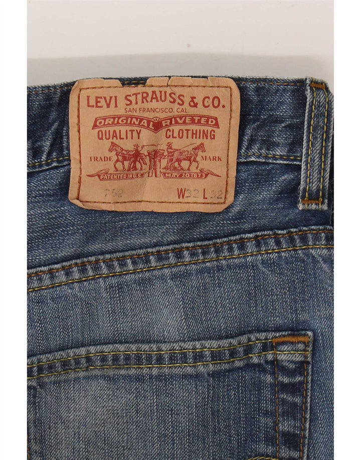 Levi's Uomo 752 Jeans dritti W32 L32 Blu