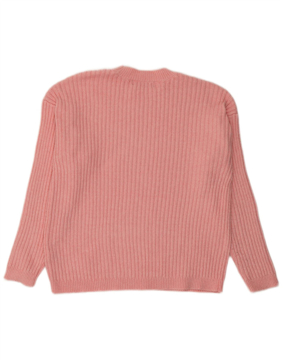 Maglione maglione girocollo da donna Marks & Spencer UK 14 Poliestere rosa medio