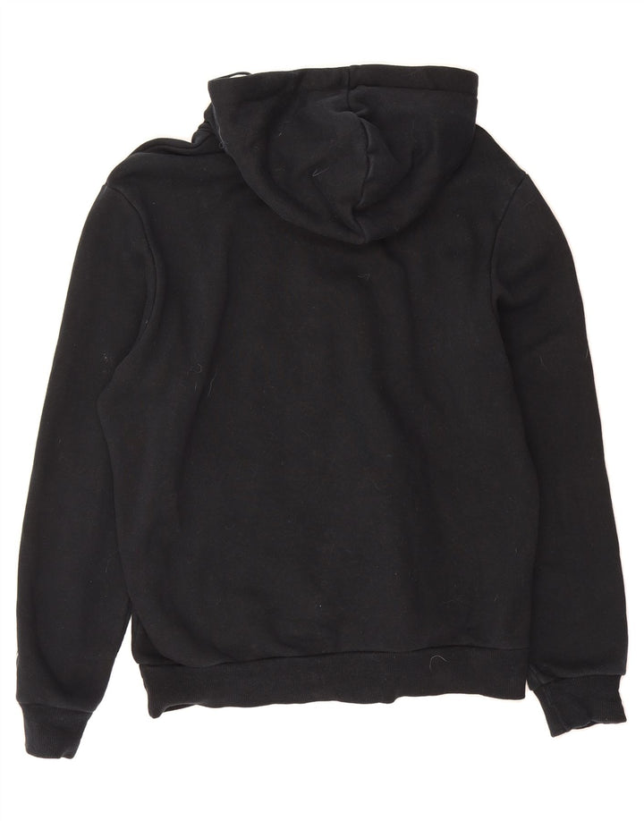PUMA Mens Graphic Hoodie Jumper Medium Black Vintage Puma and Second-Hand Puma from Messina Hembry 