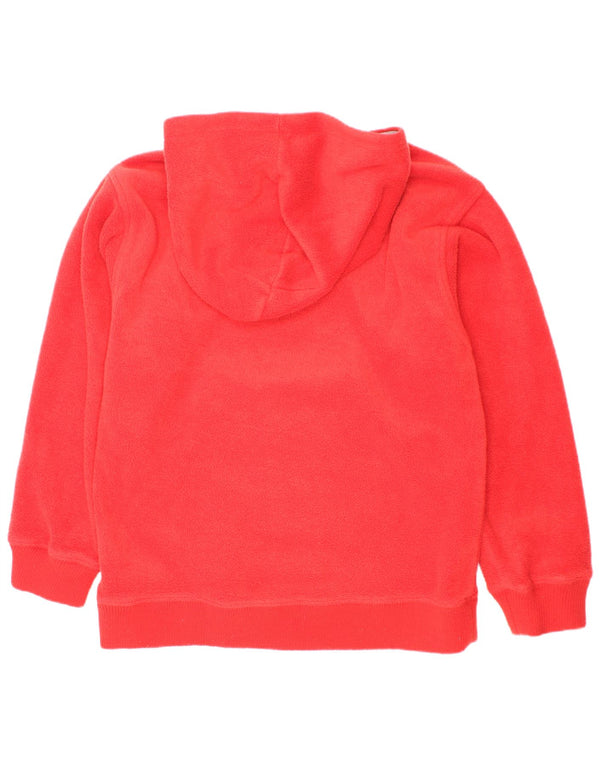Maglione in pile con cappuccio grafico Quiksilver da ragazzo 9-10 anni in poliestere rosso