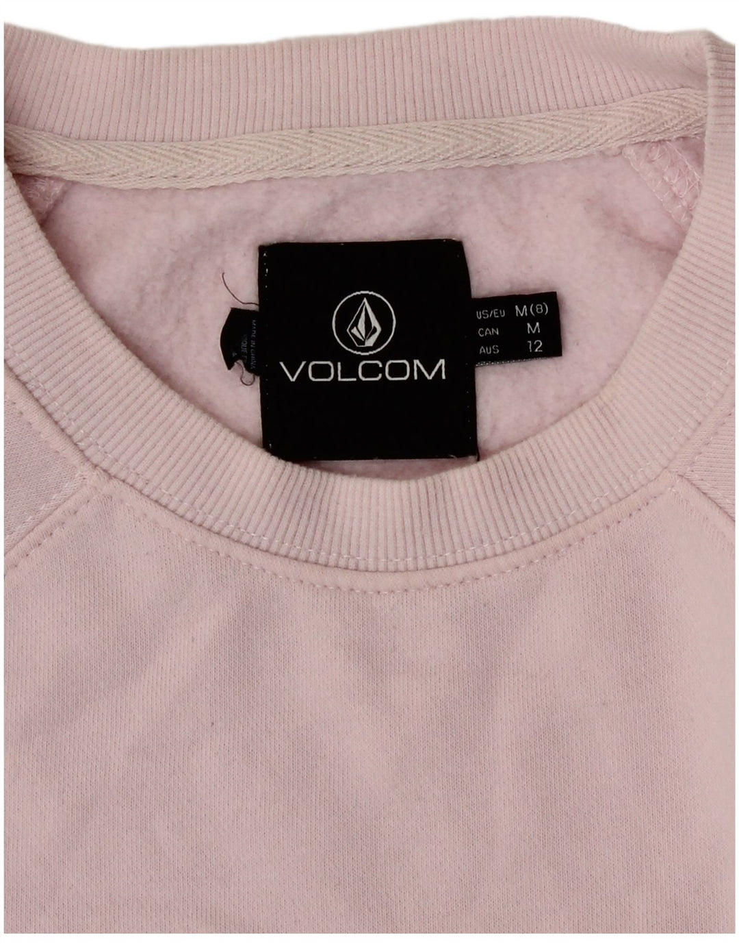 Felpa con grafica da donna Volcom Maglione US 8 Cotone rosa medio