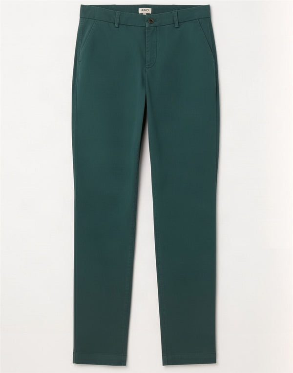 Pantaloni chino slim da donna Liu Jo W27 L31 verde cotone