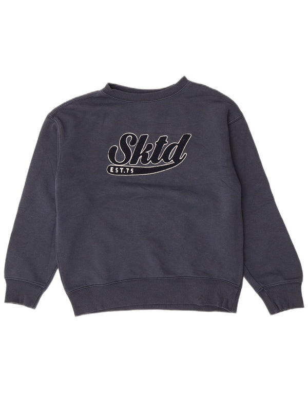 Felpa con grafica Zara per ragazzi, 11-12 anni, in cotone blu navy