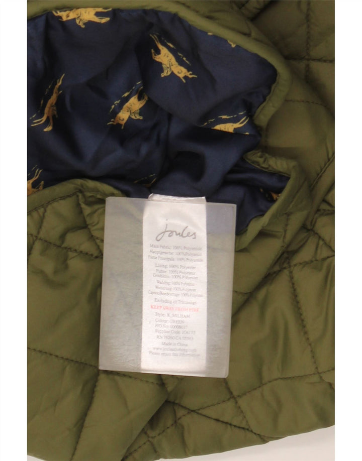 Gilet trapuntato da donna Joules UK 18 XL Poliestere kaki