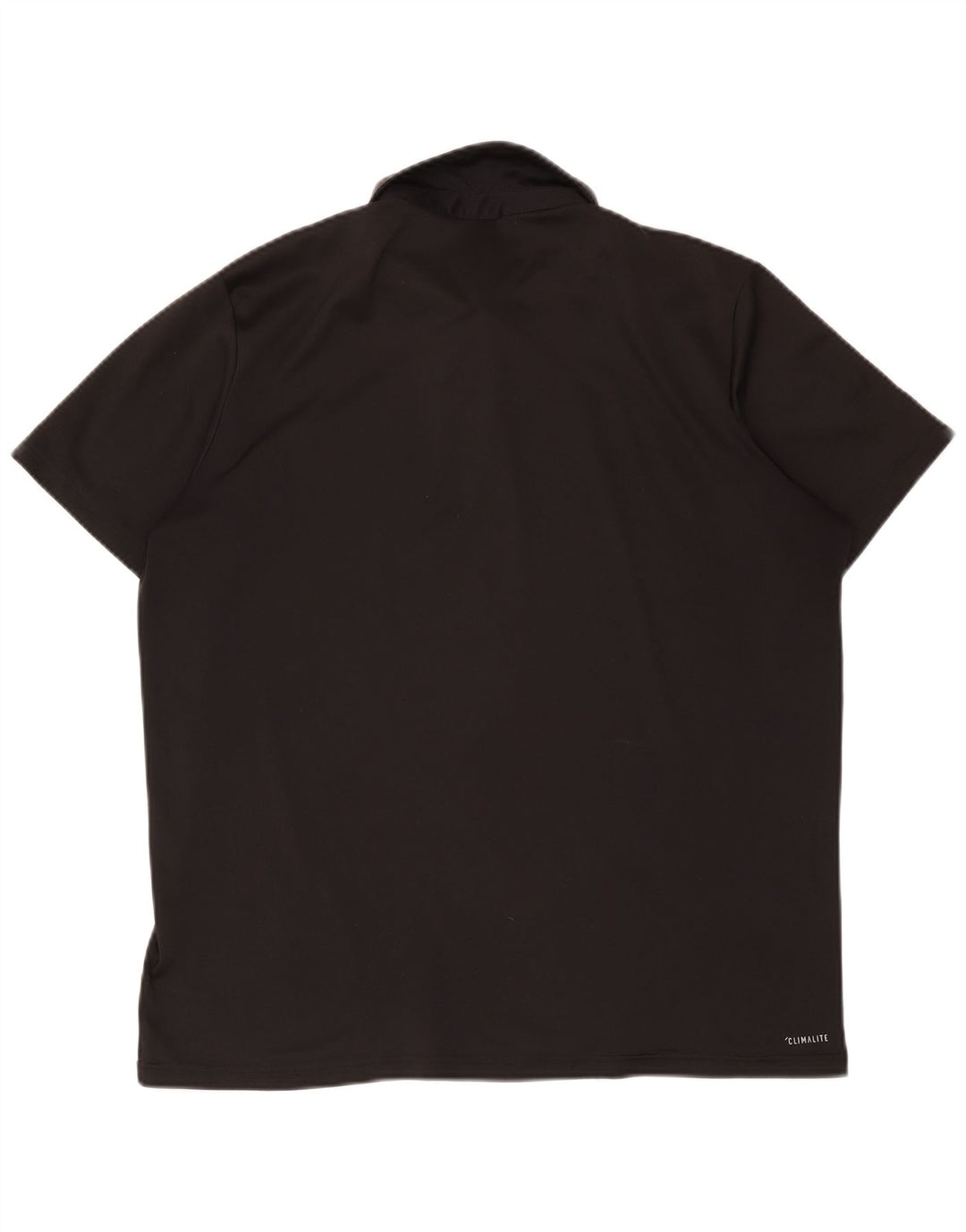Polo Adidas Climalite da uomo XL in poliestere nero