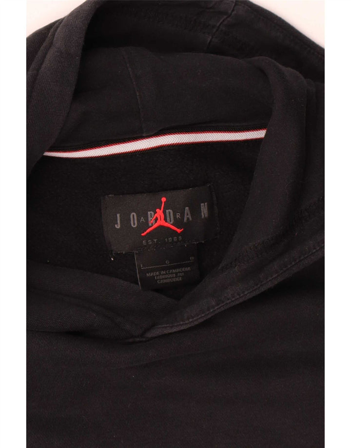 Felpa con cappuccio da uomo Jordan Large in cotone nero