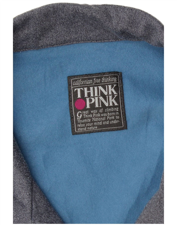 Giacca da tuta da uomo Think Pink, grande, color block blu