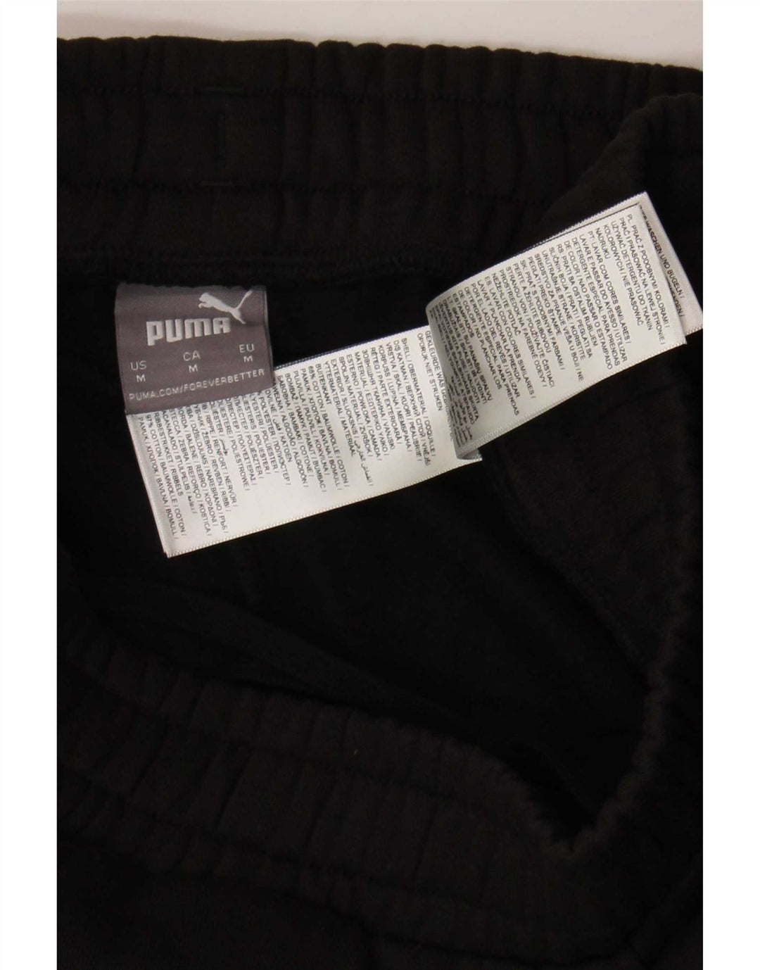 Pantaloni da tuta grafica da uomo Puma Joggers medio cotone nero