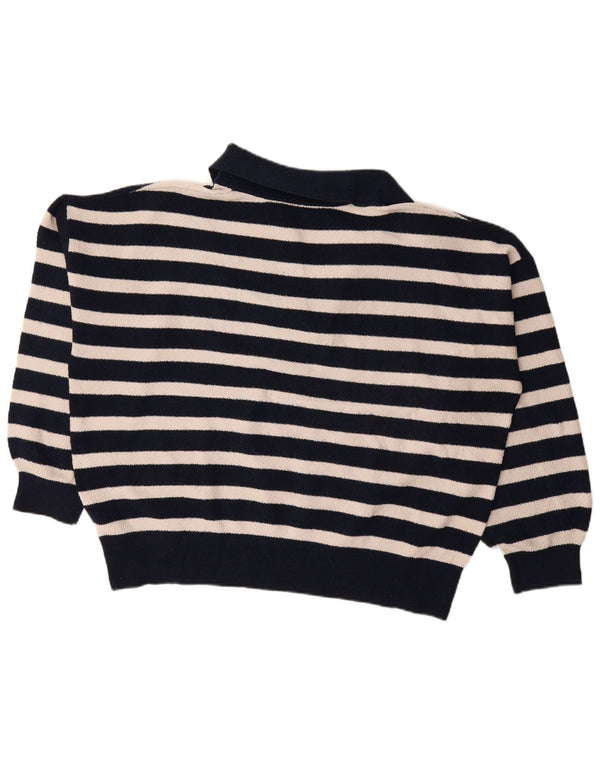 Maglione maglione collo alto da donna Marks & Spencer UK 16 grande blu navy