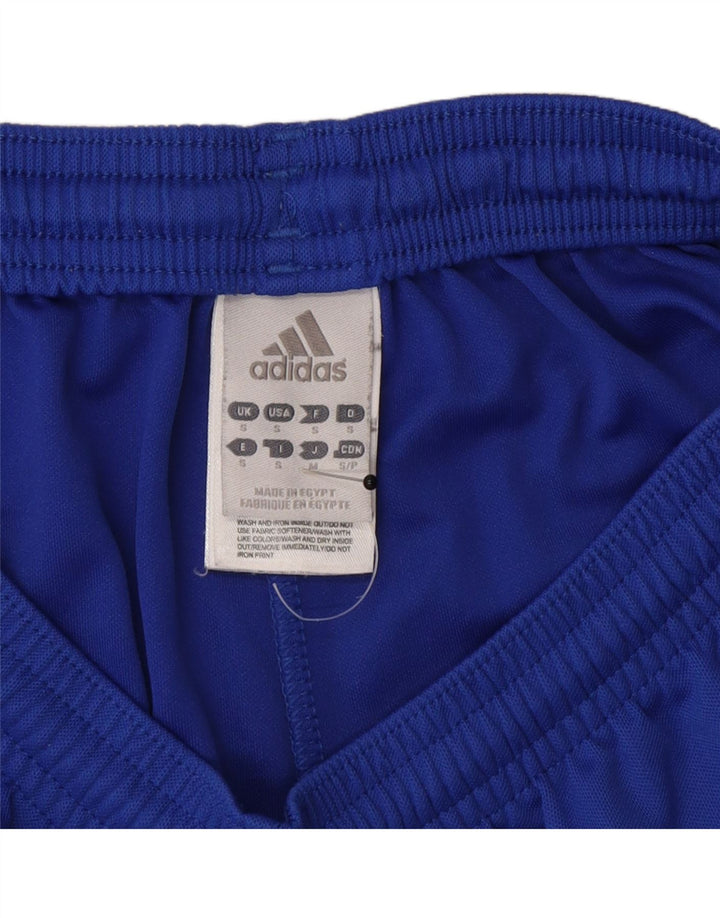 Pantaloncini sportivi Adidas Climalite da uomo piccoli in poliestere blu