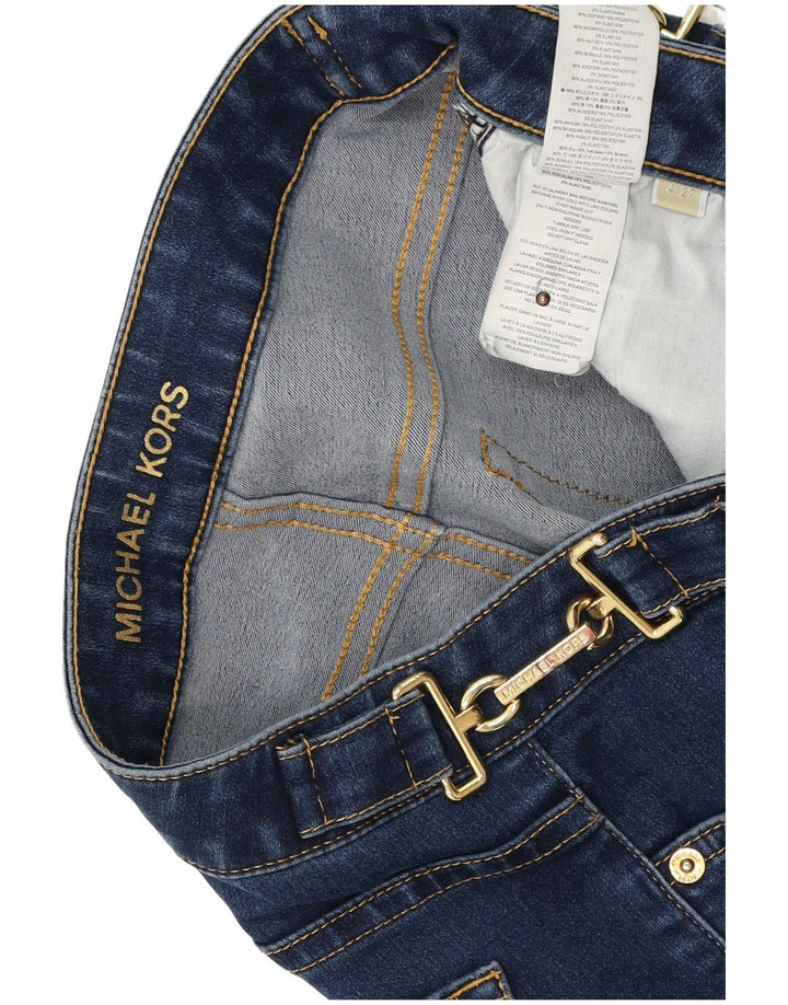 MICHAEL KORS Jeans svasati da donna US 4 Small W27 L34 Cotone blu navy