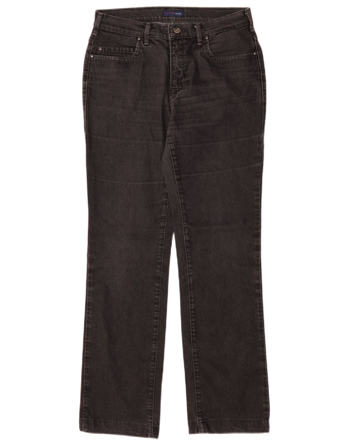 Jeans Dritti Donna Trussardi W28 L28 Cotone Nero