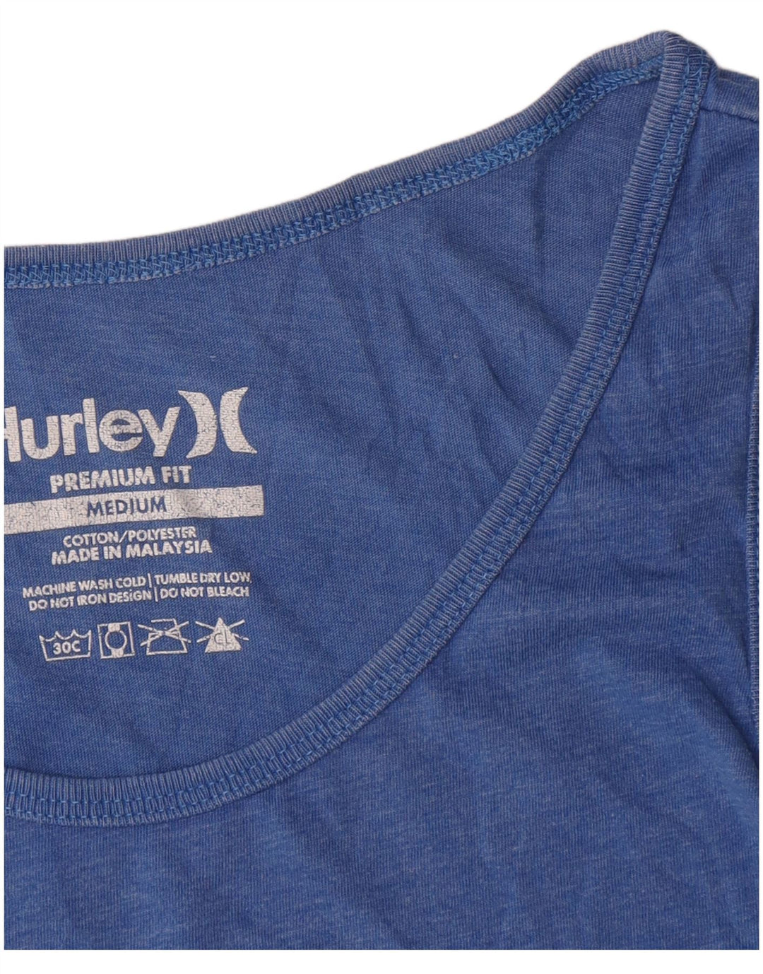 Canotta grafica da uomo Hurley Premium Fit in cotone blu medio