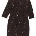 Abito tubino con maniche a 3/4 da donna White Stuff UK 10 Piccolo grigio maculato