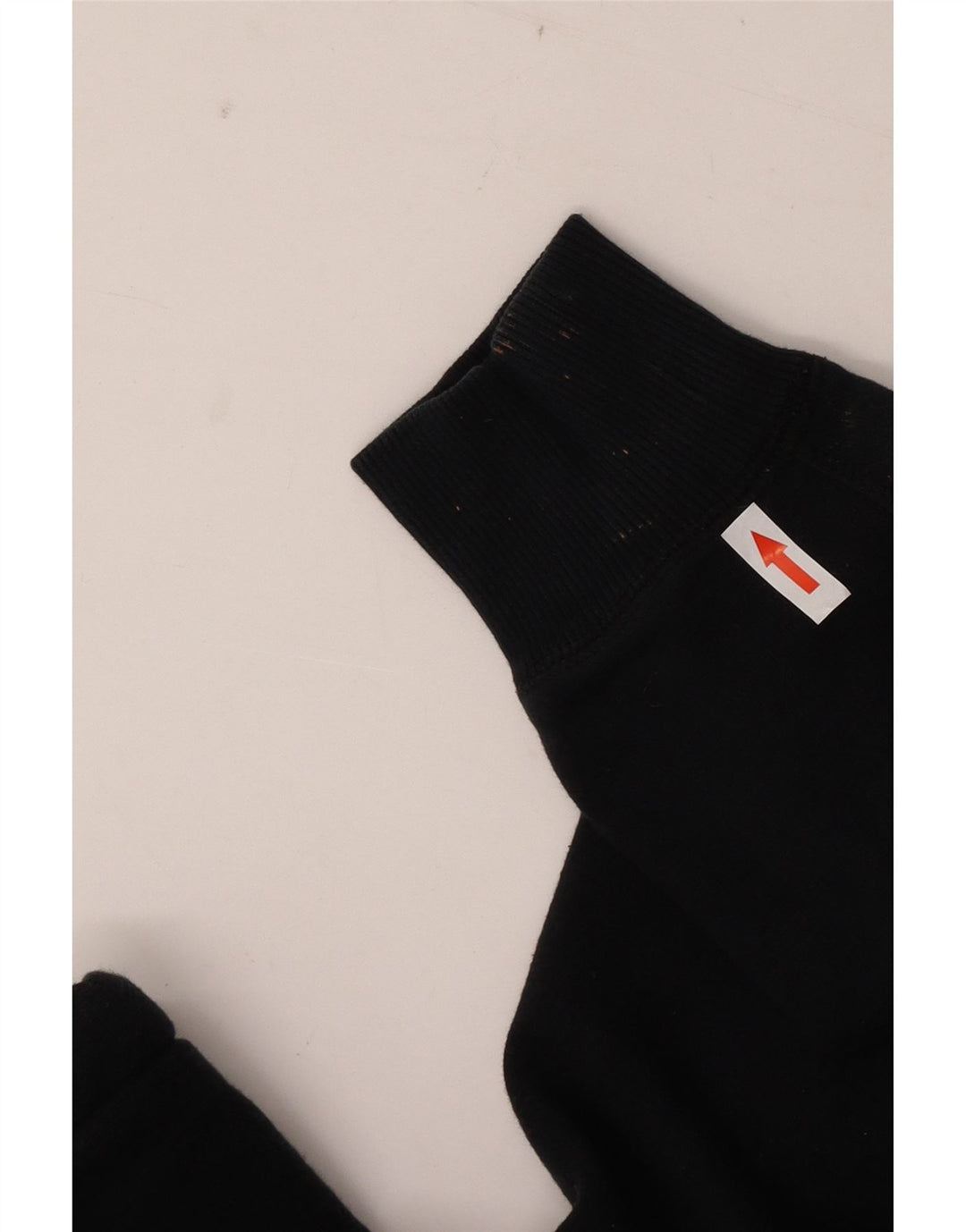 Maglione con cappuccio e zip da donna Converse UK 14 cotone nero medio
