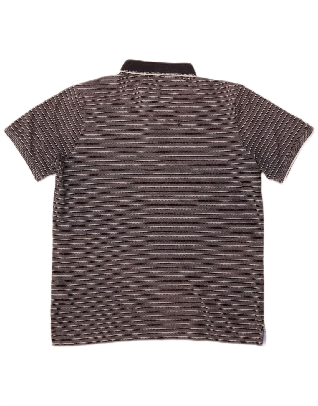 DANIEL HECHTER Polo da uomo Easy Care, cotone a righe grandi grigie