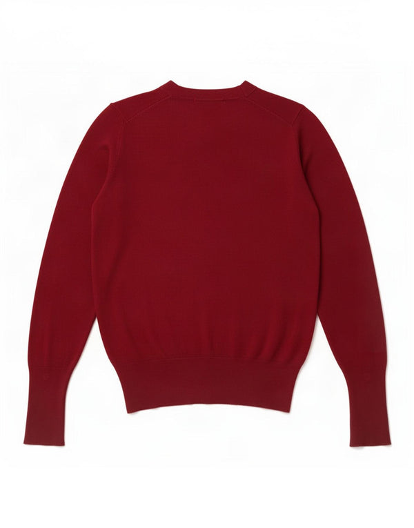 Maglione girocollo da donna Zara UK 8 piccolo in viscosa bordeaux