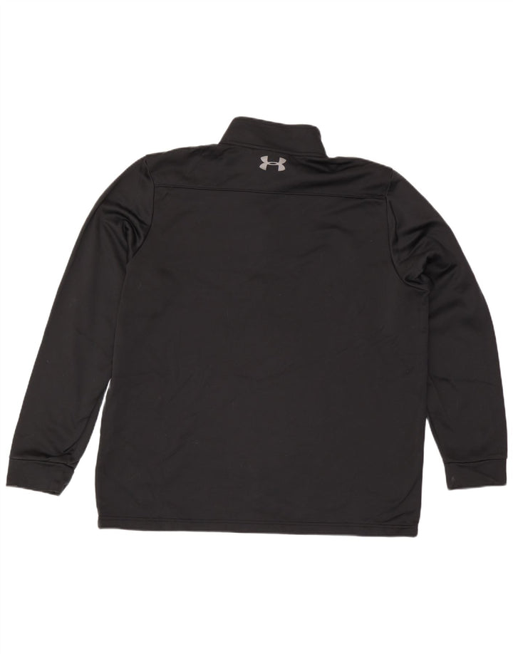 Under Armour Uomo Cold Gear Zip Collo Pullover Tuta Top 2XL Nera