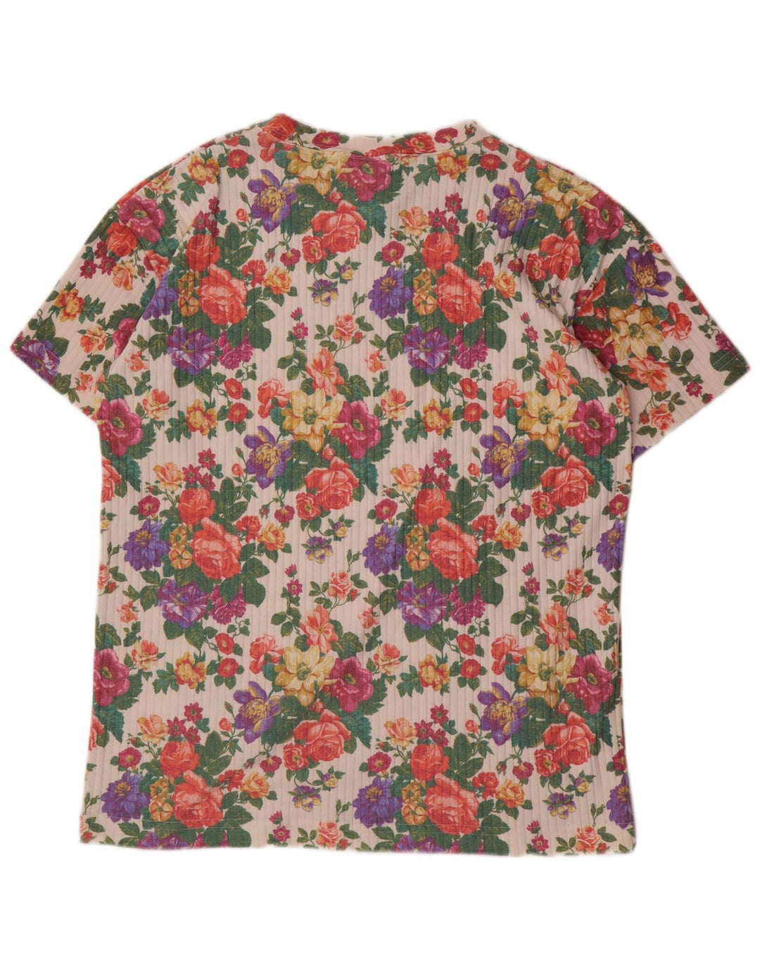 T-shirt grafica da uomo ERIKA Top in cotone floreale multicolore medio