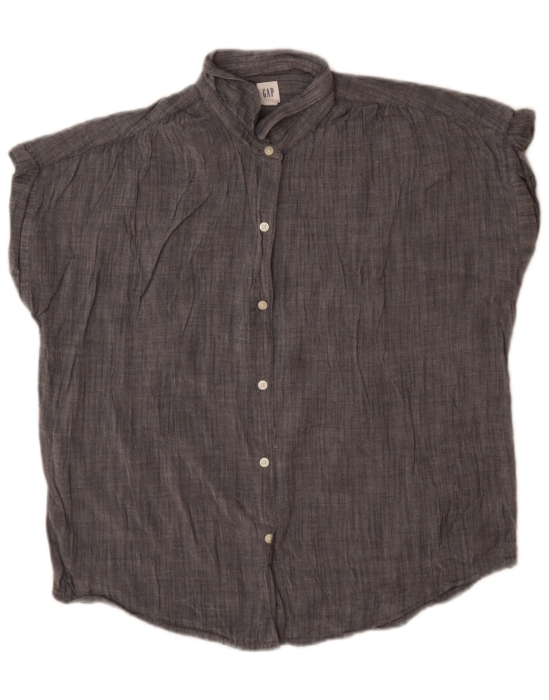 Camicetta camicia oversize da donna GAP UK 10 piccola grigia