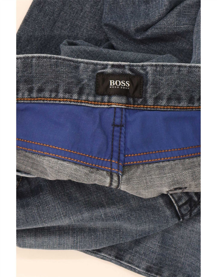 Jeans dritti da uomo Hugo Boss W36 L31 Blu Navy
