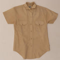 LEE Womens Short Sleeve Shirt US 5/6 Medium Beige Cotton Vintage Lee and Second-Hand Lee from Messina Hembry 