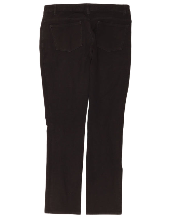 Pantaloni casual slim da donna Jigsaw UK 12 Medium W32 L30 Viscosa nera