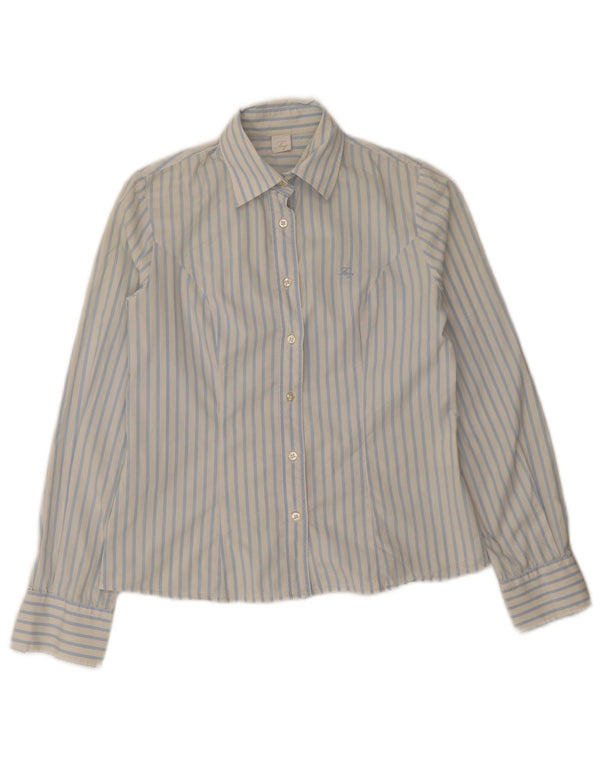 Camicia da donna Fay UK 10 piccolo cotone gessato blu