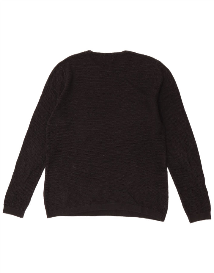 Maglione maglione girocollo da uomo Zara nero medio