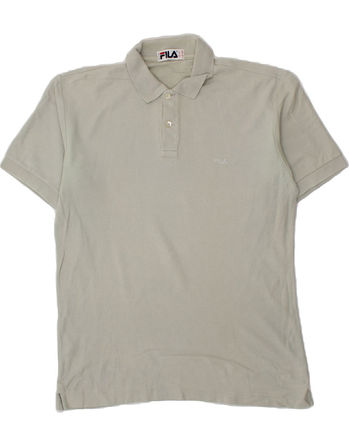 FILA Mens Polo Shirt IT 48 Medium Grey Vintage Fila and Second-Hand Fila from Messina Hembry 
