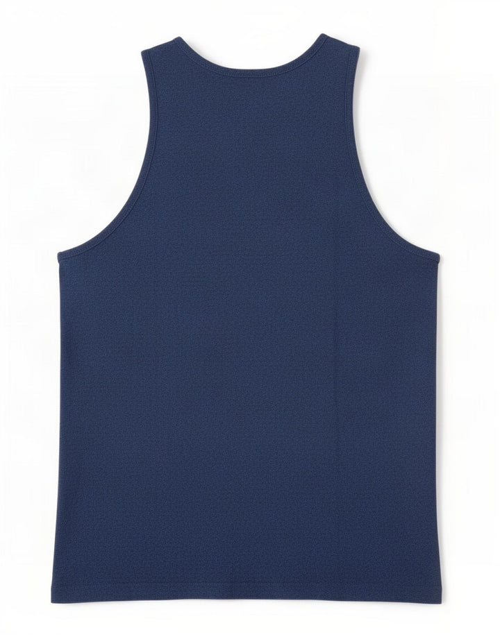 Canotta da uomo Champion grande in cotone chiazzato blu