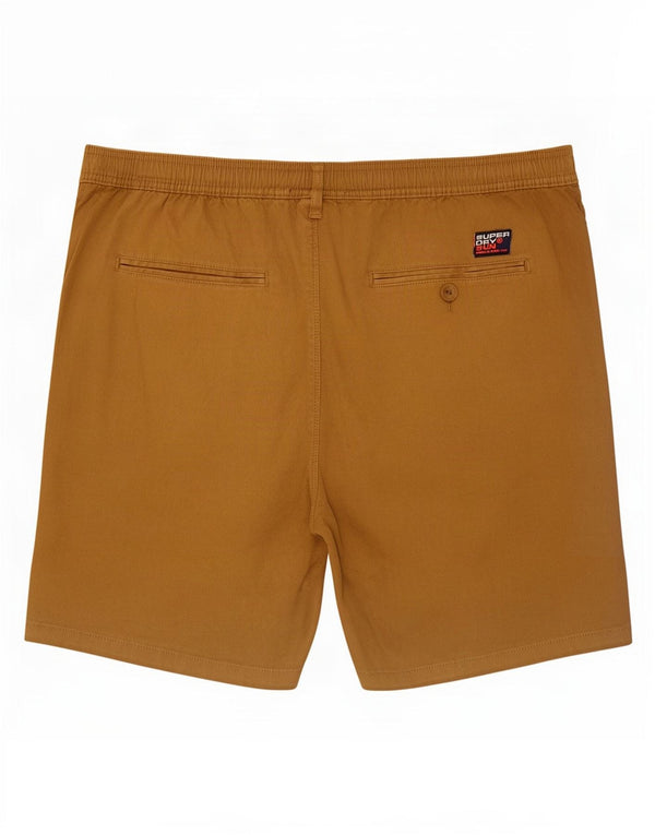 Pantaloncini casual da uomo Superdry XL W38 in cotone beige