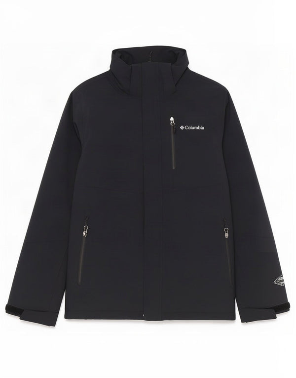 Giacca antipioggia Columbia Interchange da uomo UK 38 nylon nero medio