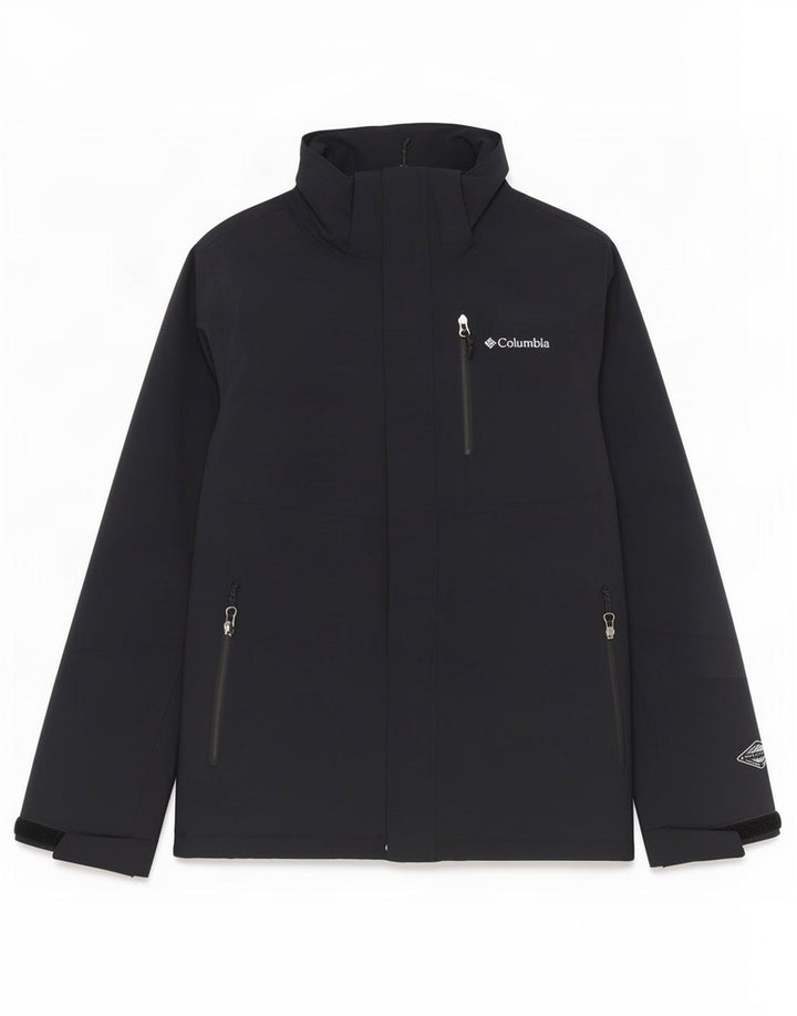 Giacca antipioggia Columbia Interchange da uomo UK 38 nylon nero medio