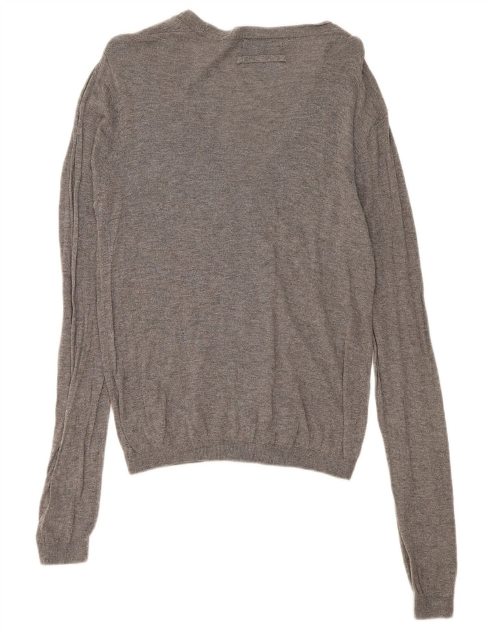 Maglione cardigan da uomo Zara grigio medio