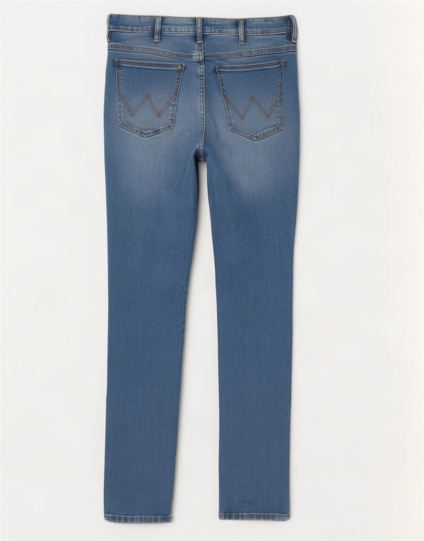Jeans skinny effetto consumato Strangler da donna Wrangler W31 L30 cotone blu