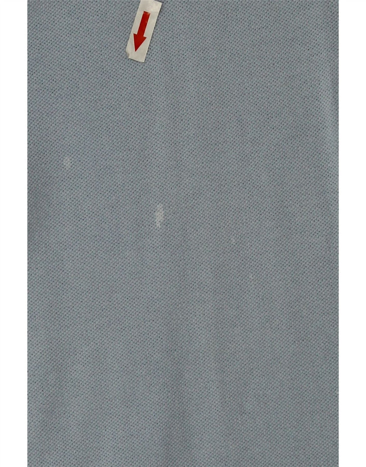 Polo Kappa Uomo Manica Lunga Cotone Blu Medio