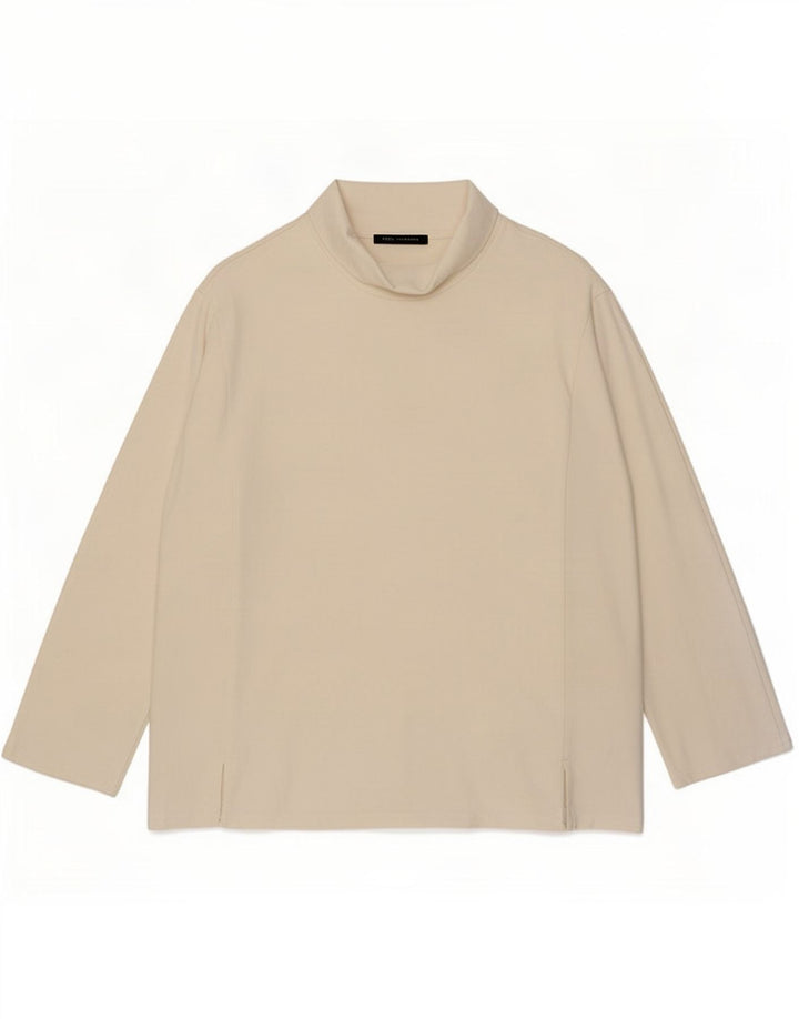 Marks & Spencer Top da donna a maniche lunghe UK 14 Large Bianco Cotone
