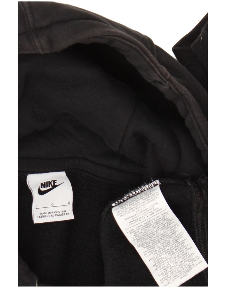 Felpa con cappuccio da uomo Nike Large in cotone nero