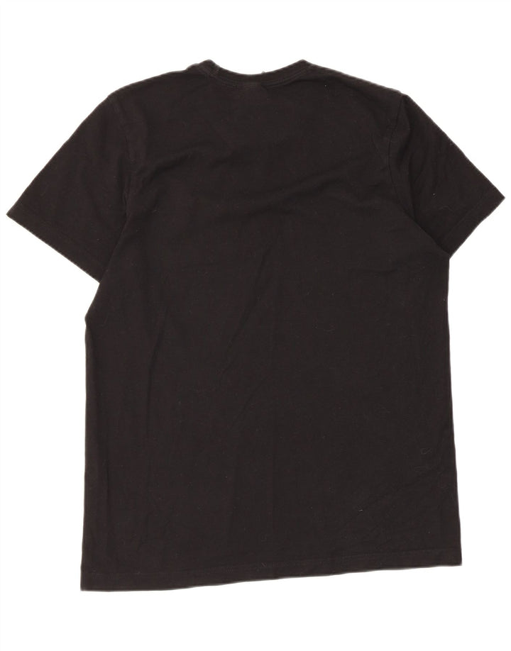 T-shirt grafica da uomo Adidas Top piccola in cotone nero