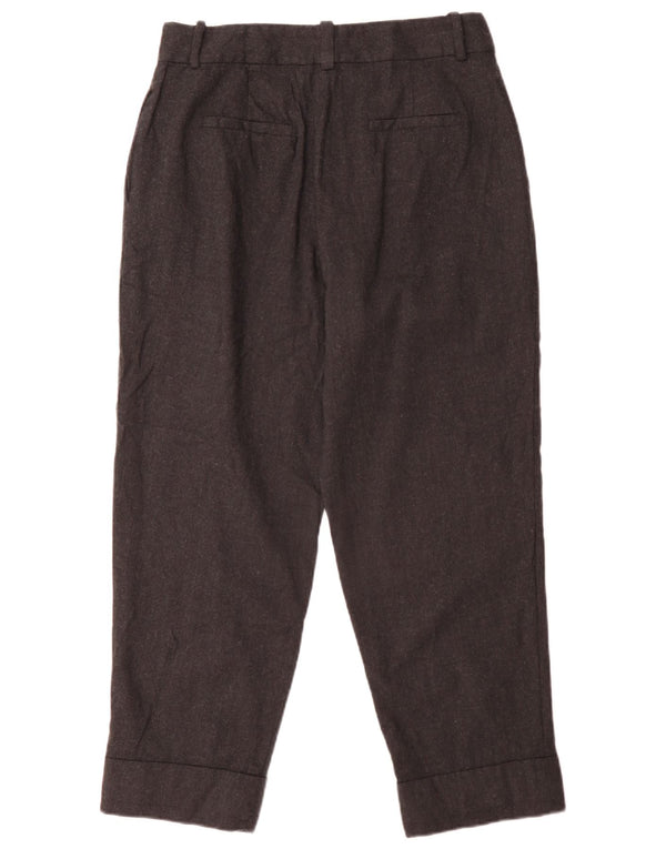 Pantaloni chino con pegging da donna Massimo Dutti EU 42 Large W32 L27 Grigio