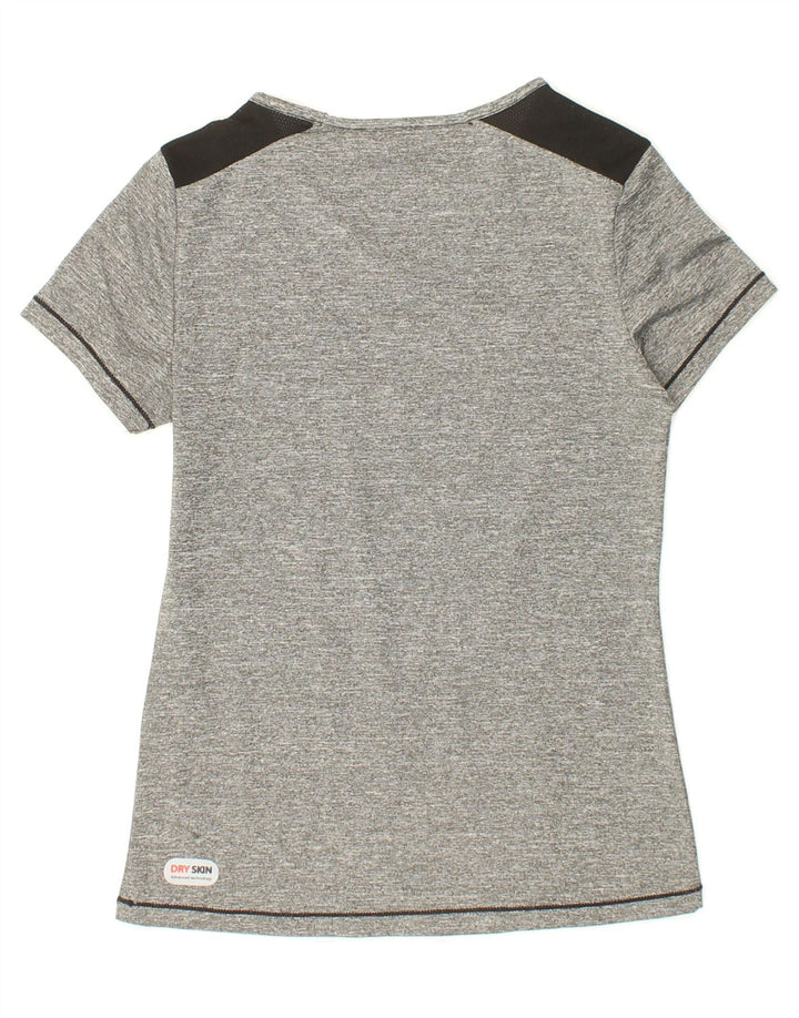 ARENA Womens T-Shirt Top UK 8 Small Grey Colourblock Polyester Vintage Arena and Second-Hand Arena from Messina Hembry 
