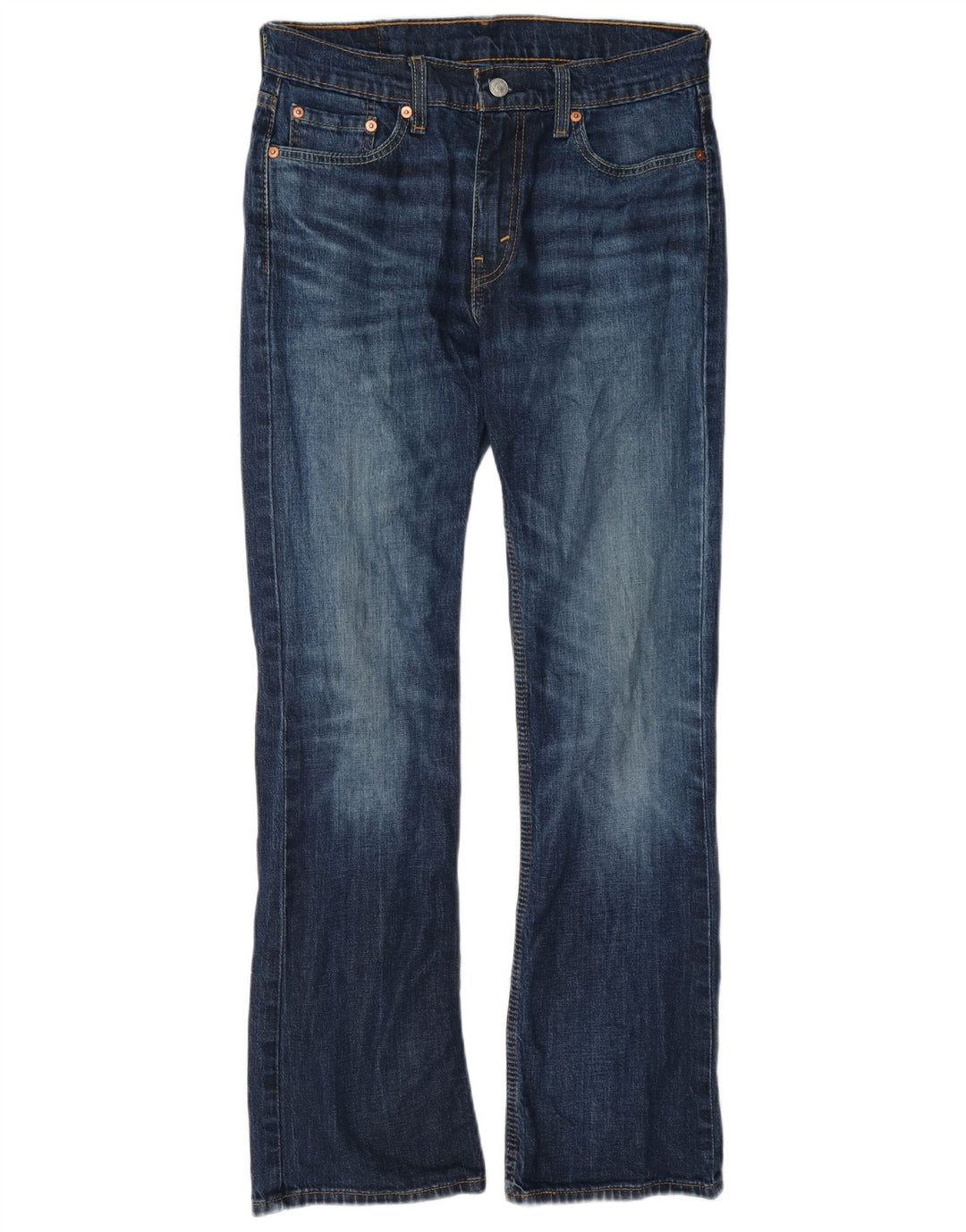 Levi's Uomo 527 Jeans Bootcut W30 L32 Cotone Blu