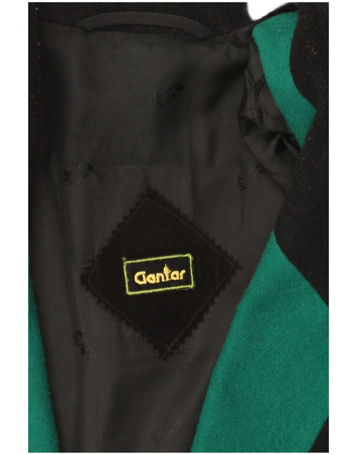 Giacca blazer doppiopetto vintage da donna UK 14 verde medio